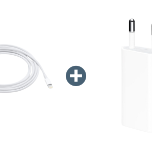 Apple Lightning naar USB-A Kabel - 2 Meter + Apple USB Adapter EU Plug 5V