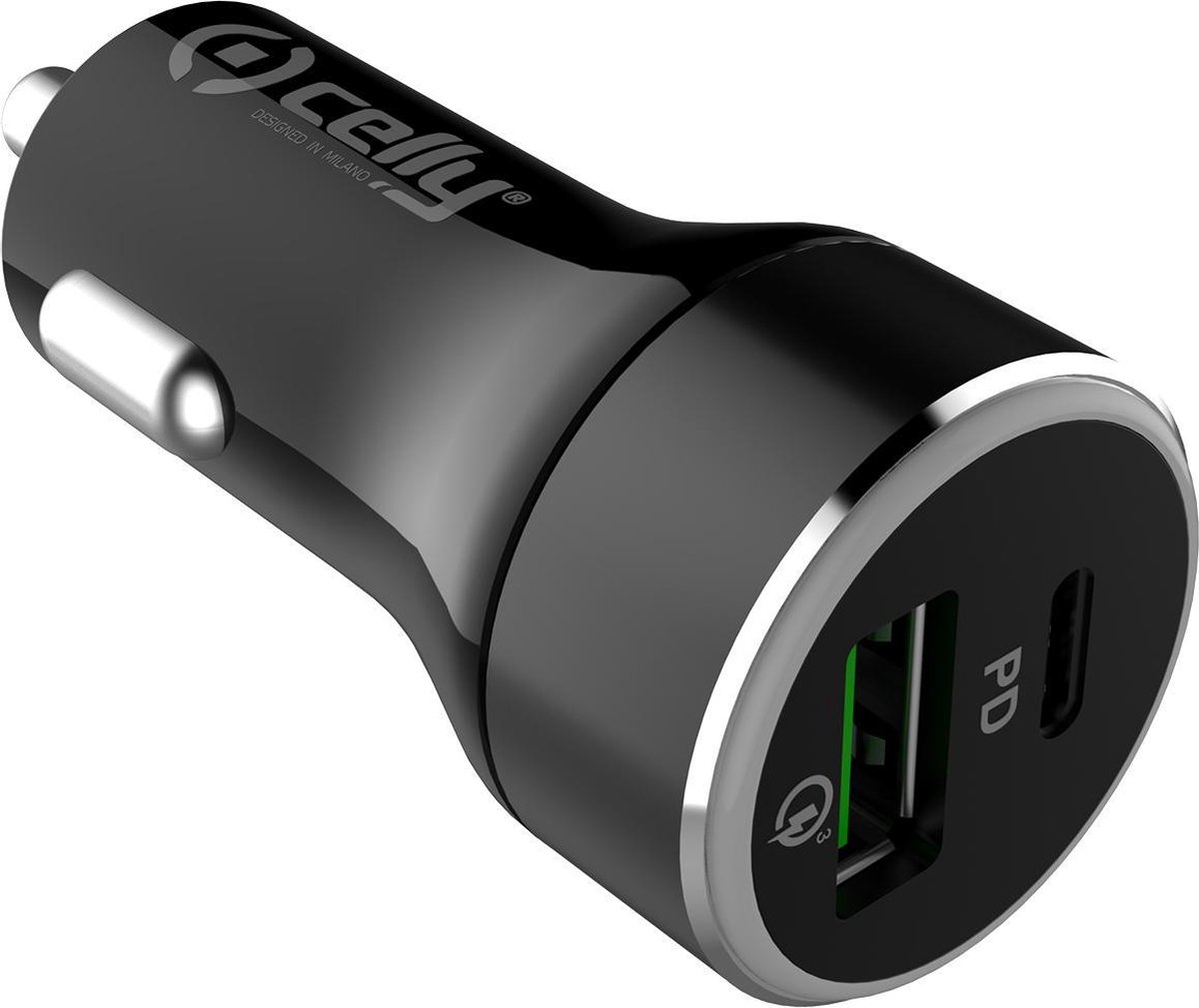 Celly Car Charger 45W - 27W USB-C